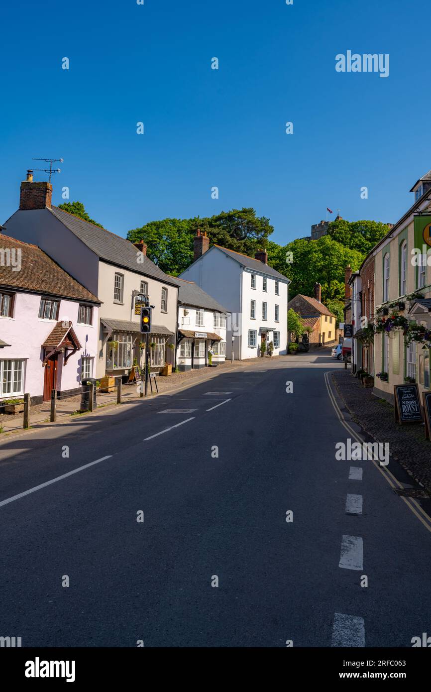 The high st Dunster, Somerset Stock Photo Alamy