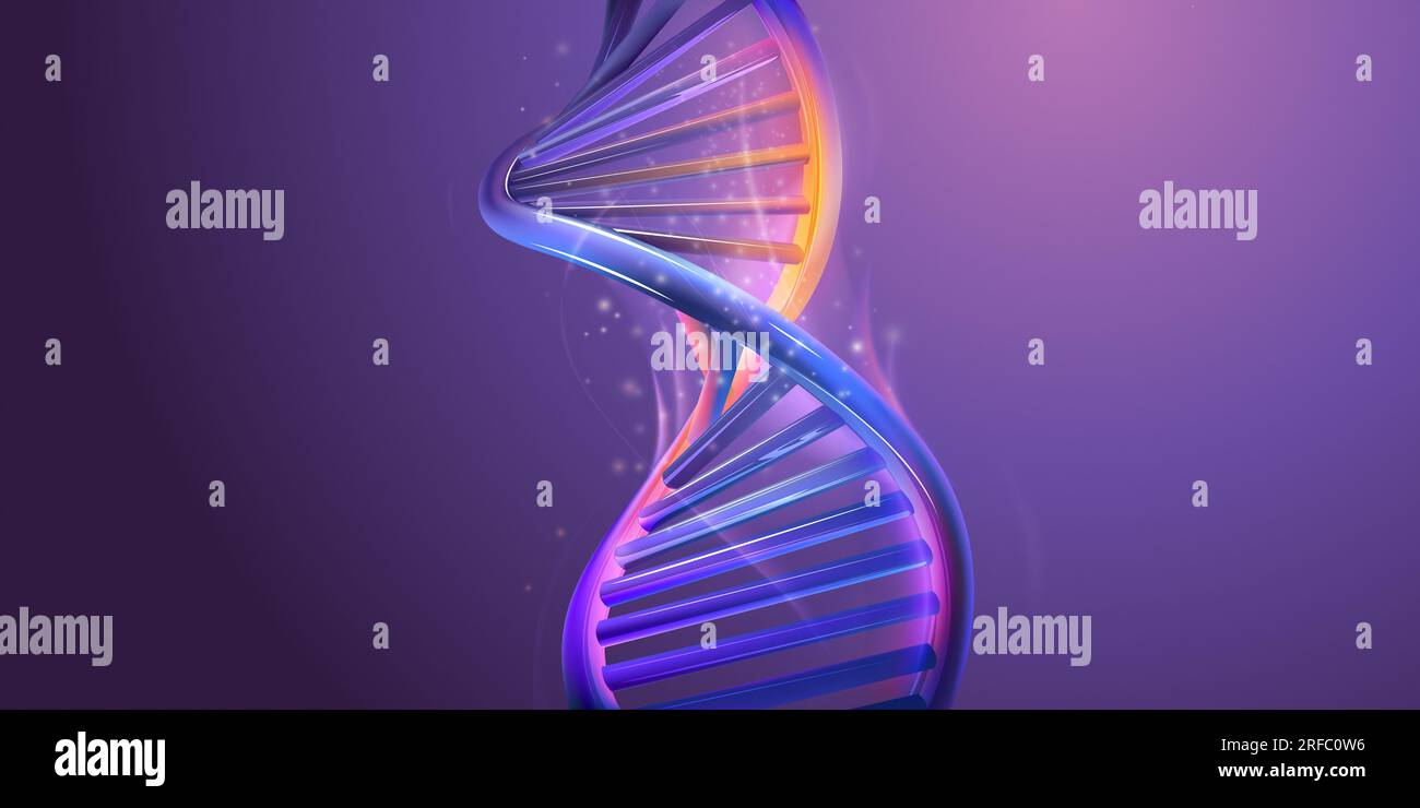 Double helix structure of abstract DNA model Stock Photo - Alamy