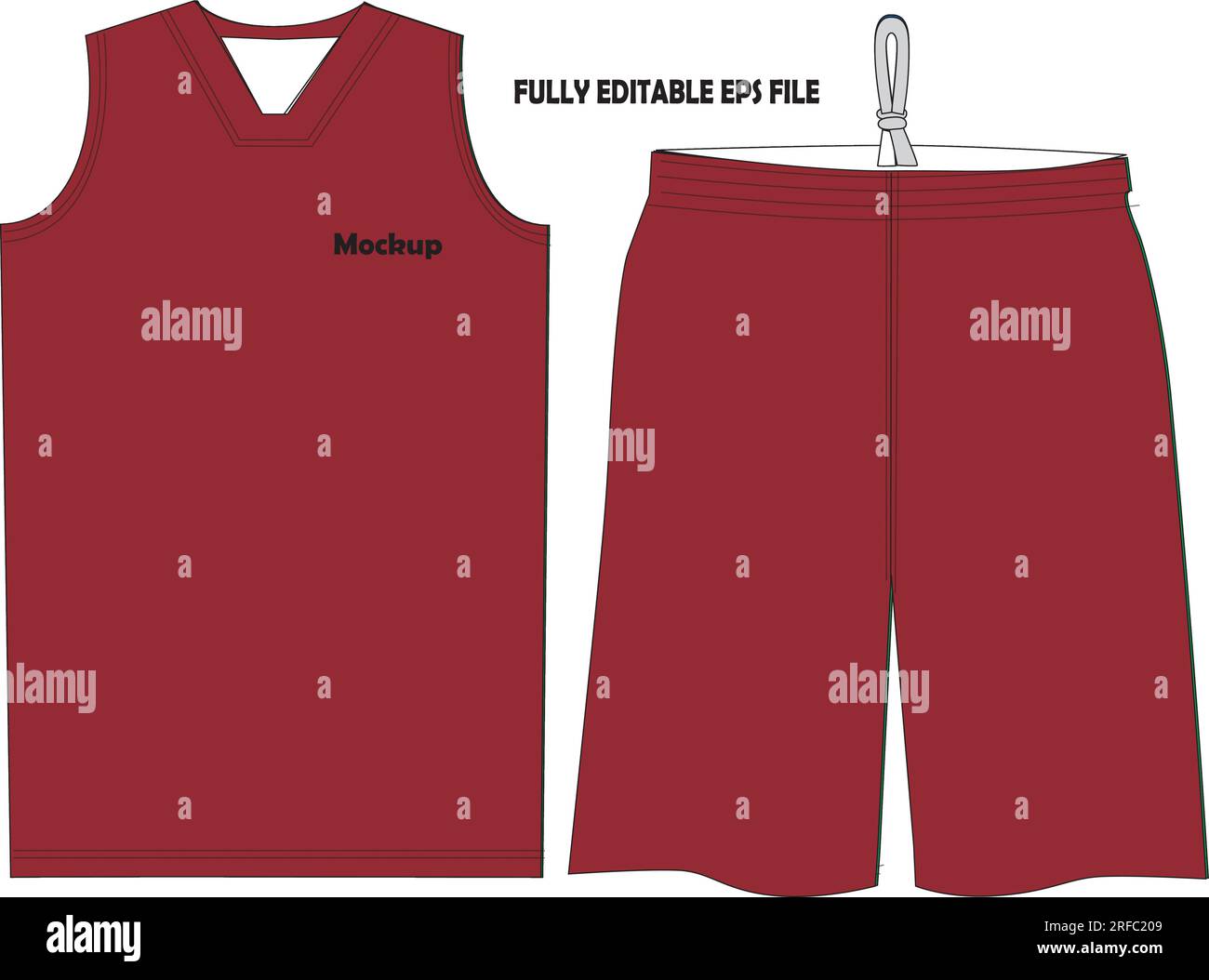 Basketball uniform jersey shorts mock ups Vector Image