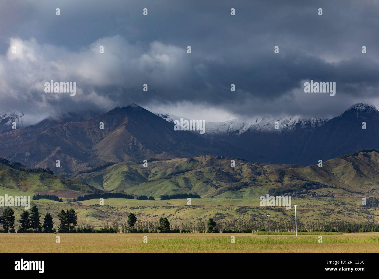 Mount Hamilton range in Southland, South Island, New Zealand. Photo: Rob Watkins Stock Photo
