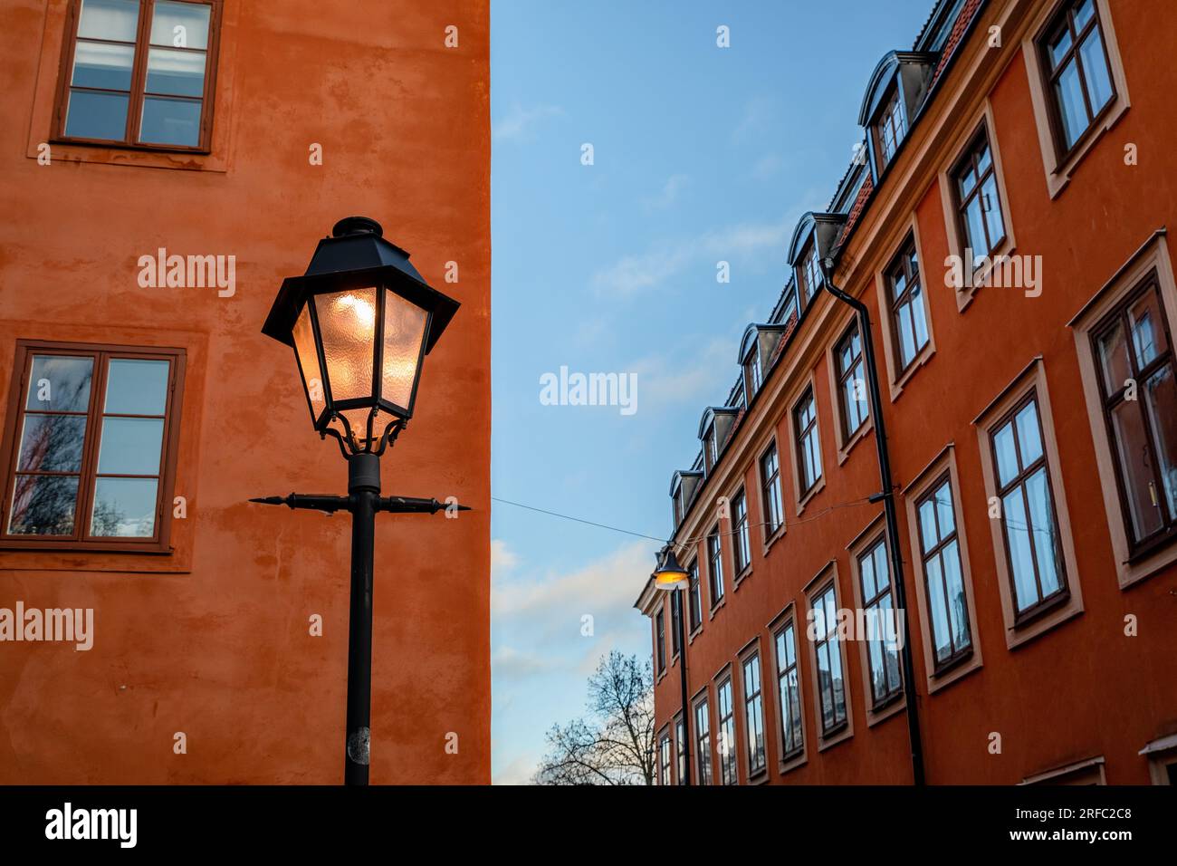 The Old Town of Uppsala in Uppland Province in Sweden. Stock Photo
