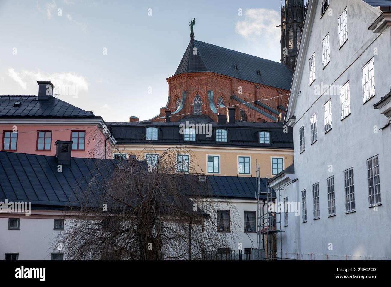 The Old Town of Uppsala in Uppland Province in Sweden. Stock Photo