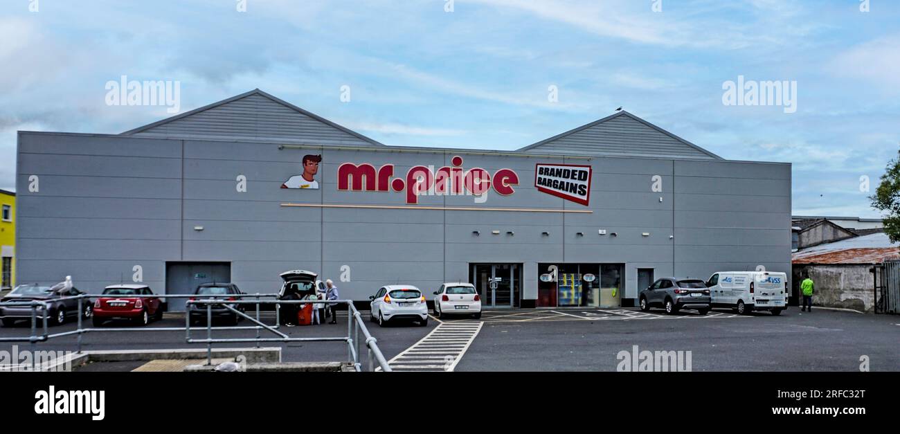The Mr Price retail store in the Butterly Business Park in Artane, Dublin, Selling a wide range of confectionery, homeware and hardware products. Stock Photo