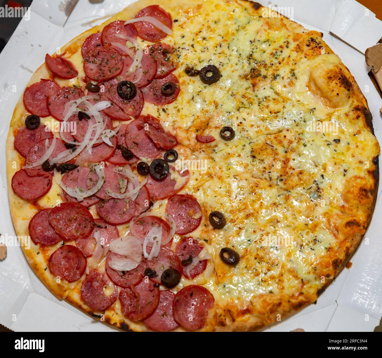 Traditional Italian pizza with long-matured dough. Pepperoni ...