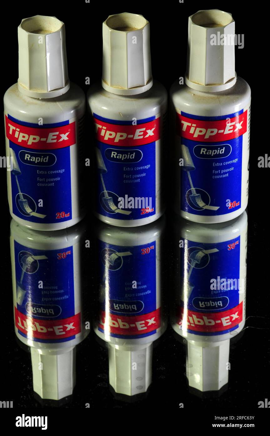 Tipp ex correction fluid Stock Photo - Alamy