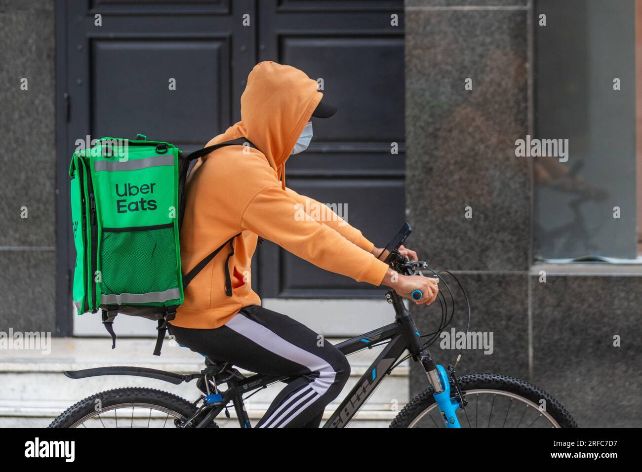 Uber Eats, an American online food ordering and delivery service