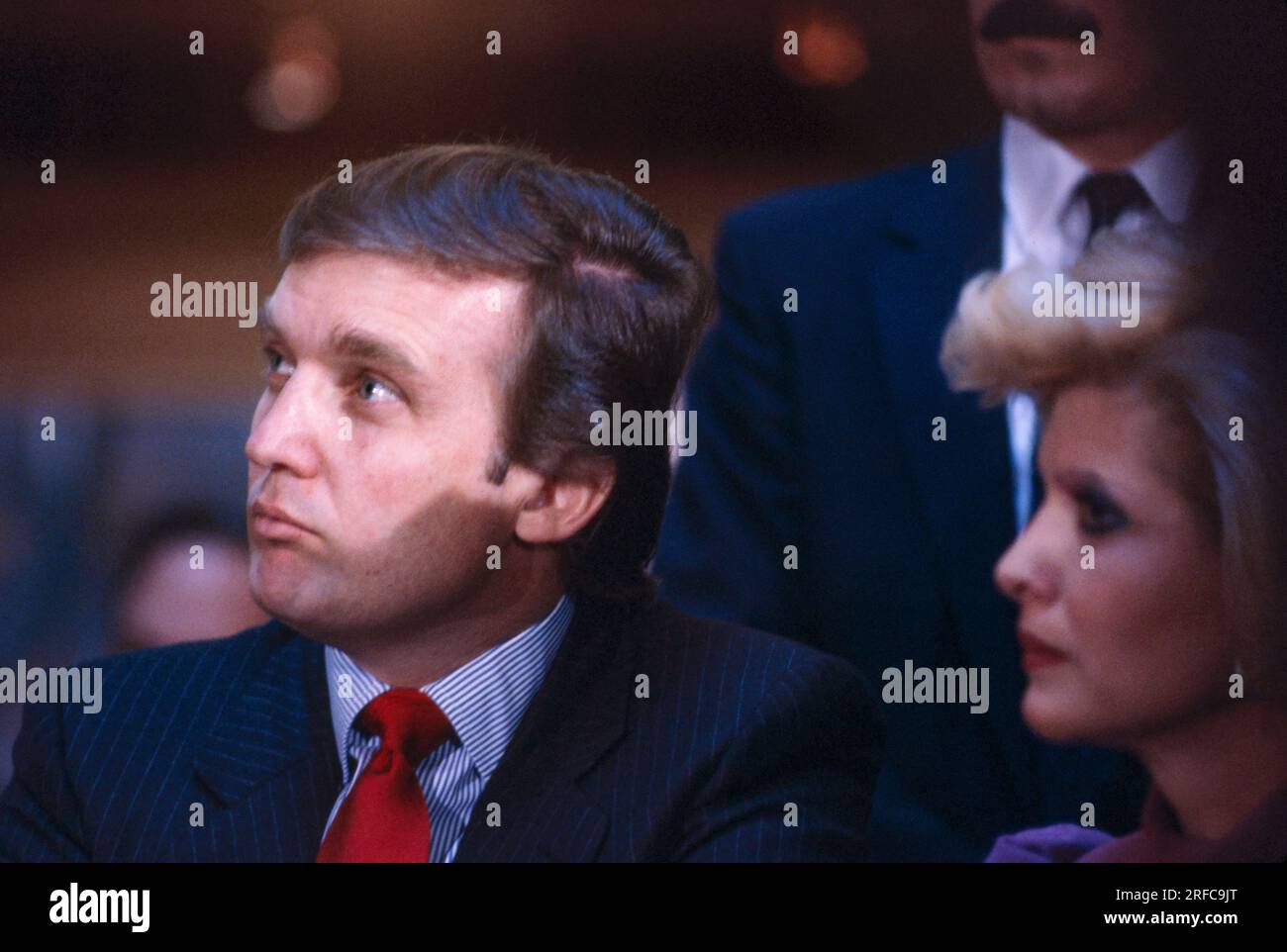 Donald Trump acquires the US Football League New Jersey Generals - 1985.  Photograph by Bernard Gotfryd Stock Photo - Alamy
