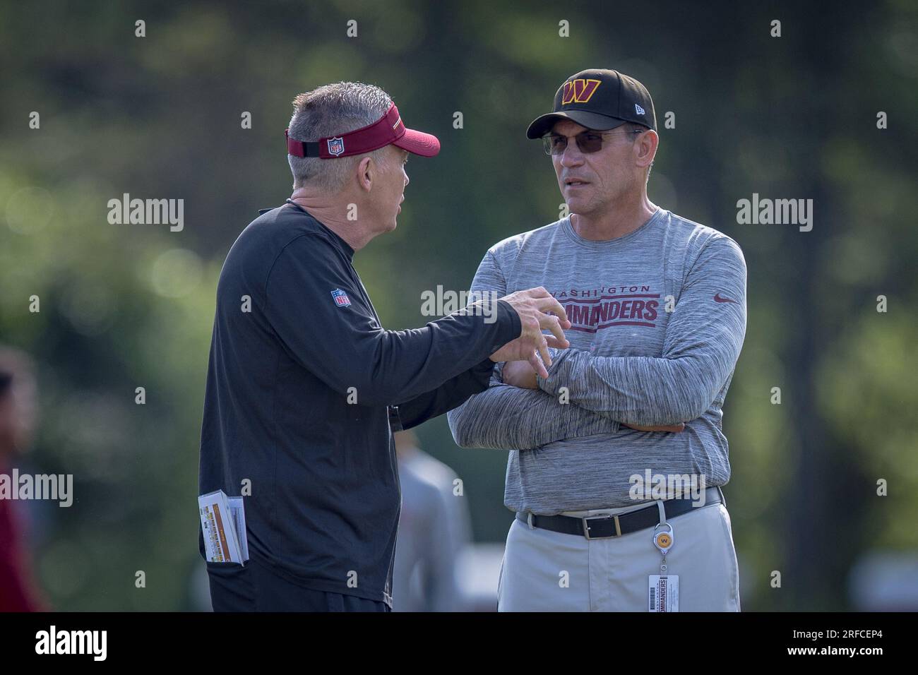 Ashburn, Virginia, USA. 29th July, 2023. VA, USA: Washington Commanders head coach Ron Rivera
