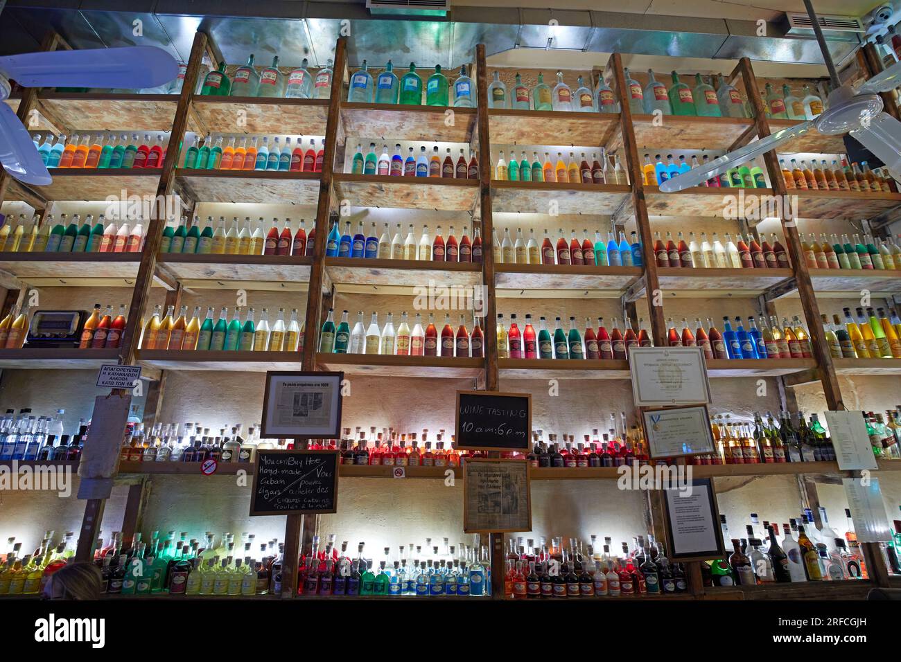 Plaka Brettos bar and liquor store, Athens, Greece Stock Photo Alamy