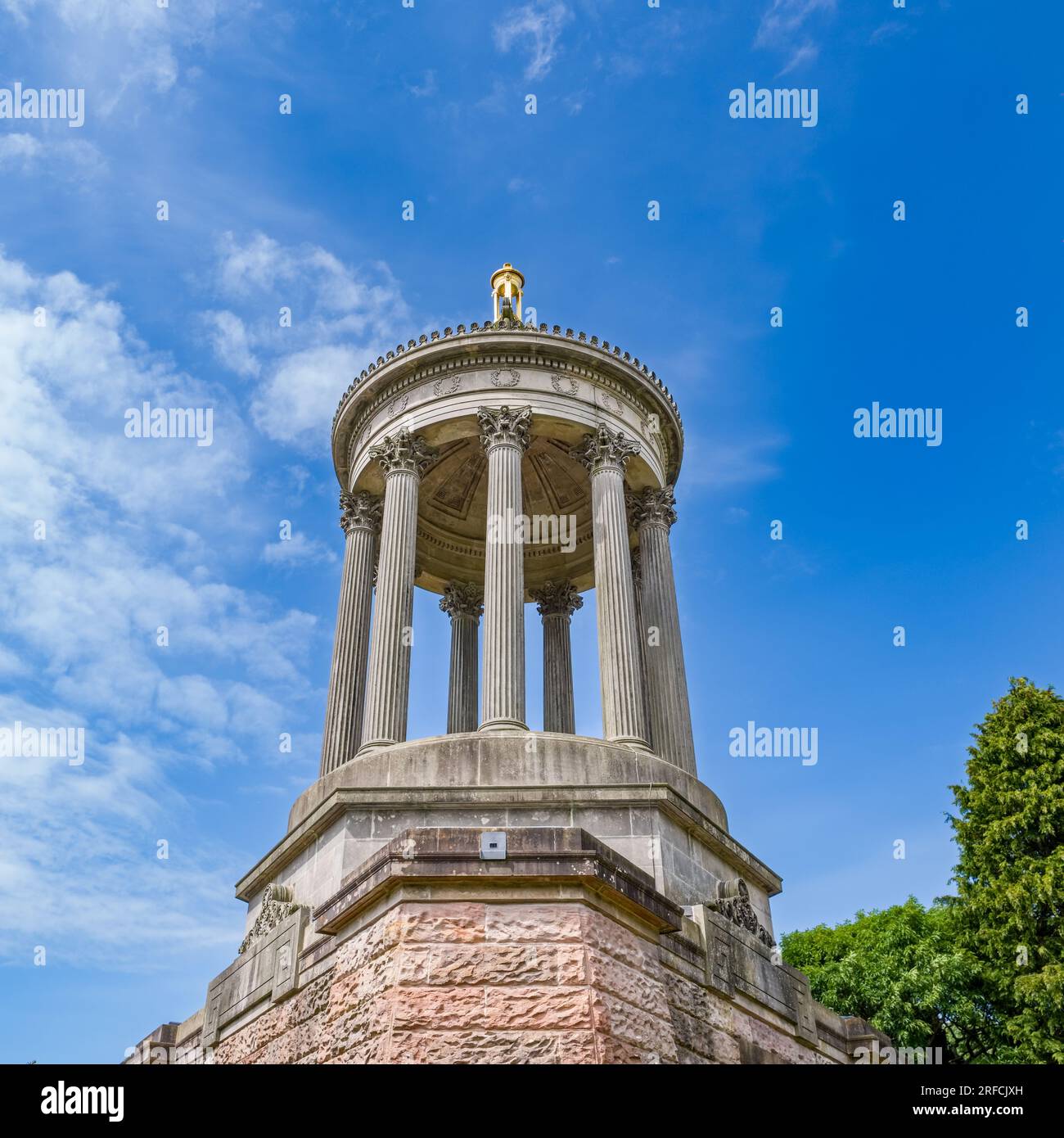 Burns Memorial in Alloway near Ayr Scotland with its ornate ancient
