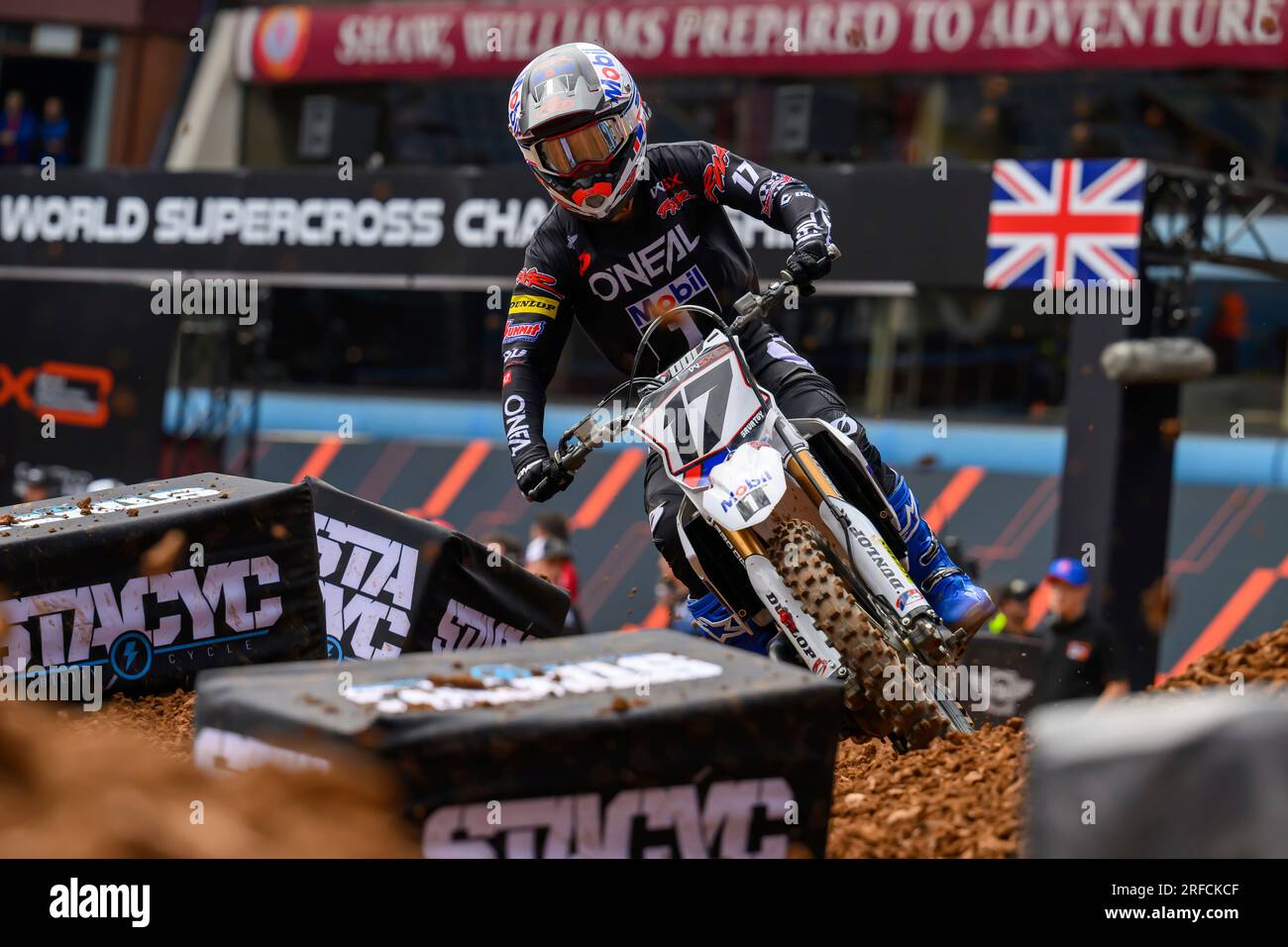 Mobil 1 Rwr Joey Savatgy (17), of the United States and Mobil1 RWR, races during ...