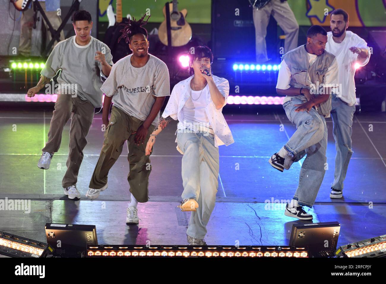 Jung Kook performs on Good Morning America's Summer Concert Series at