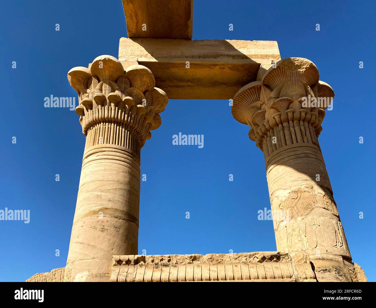 Temple of Kalabsha, Temple of Mandulis. Ancient Egyptian temple, Nubian temple in Egypt. Stock Photo