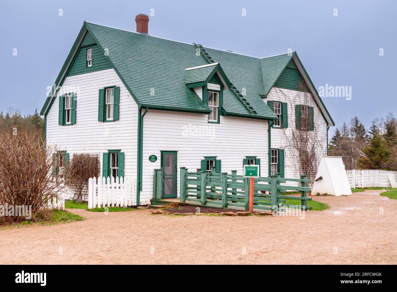 Anne of Green Gables tourist attraction on stormy day on Prince Edward Island, Canada. Stock Photo