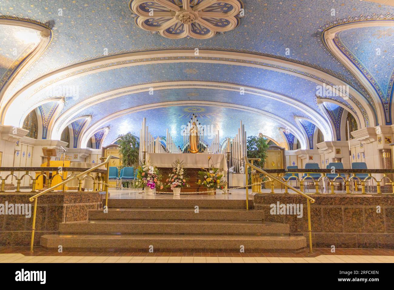 SainteAnne de Beaupré Basilica on the shores of the St. Lawrence River