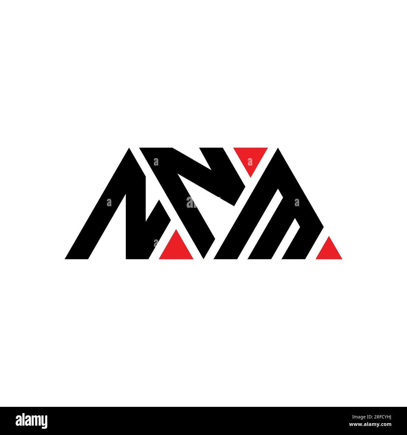 NNM triangle letter logo design with triangle shape. NNM triangle logo ...