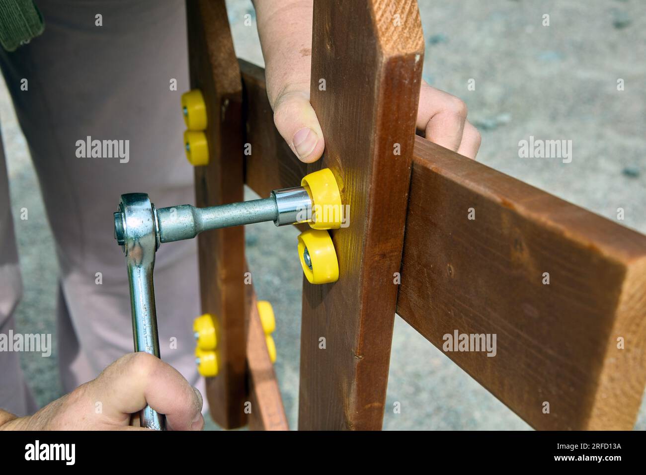 Socket wrench or allen key is ratchet tool with series of detachable