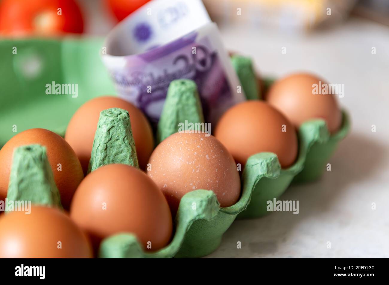 A Cost Of Living Food Inflation Concept With Pound Sterling Bank Notes a-cost-of-living-food-inflation-concept-with-pound-sterling-bank-notes