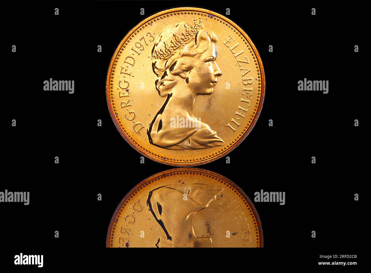 2 pence coin, which is currently the 2nd lowest value currency in the