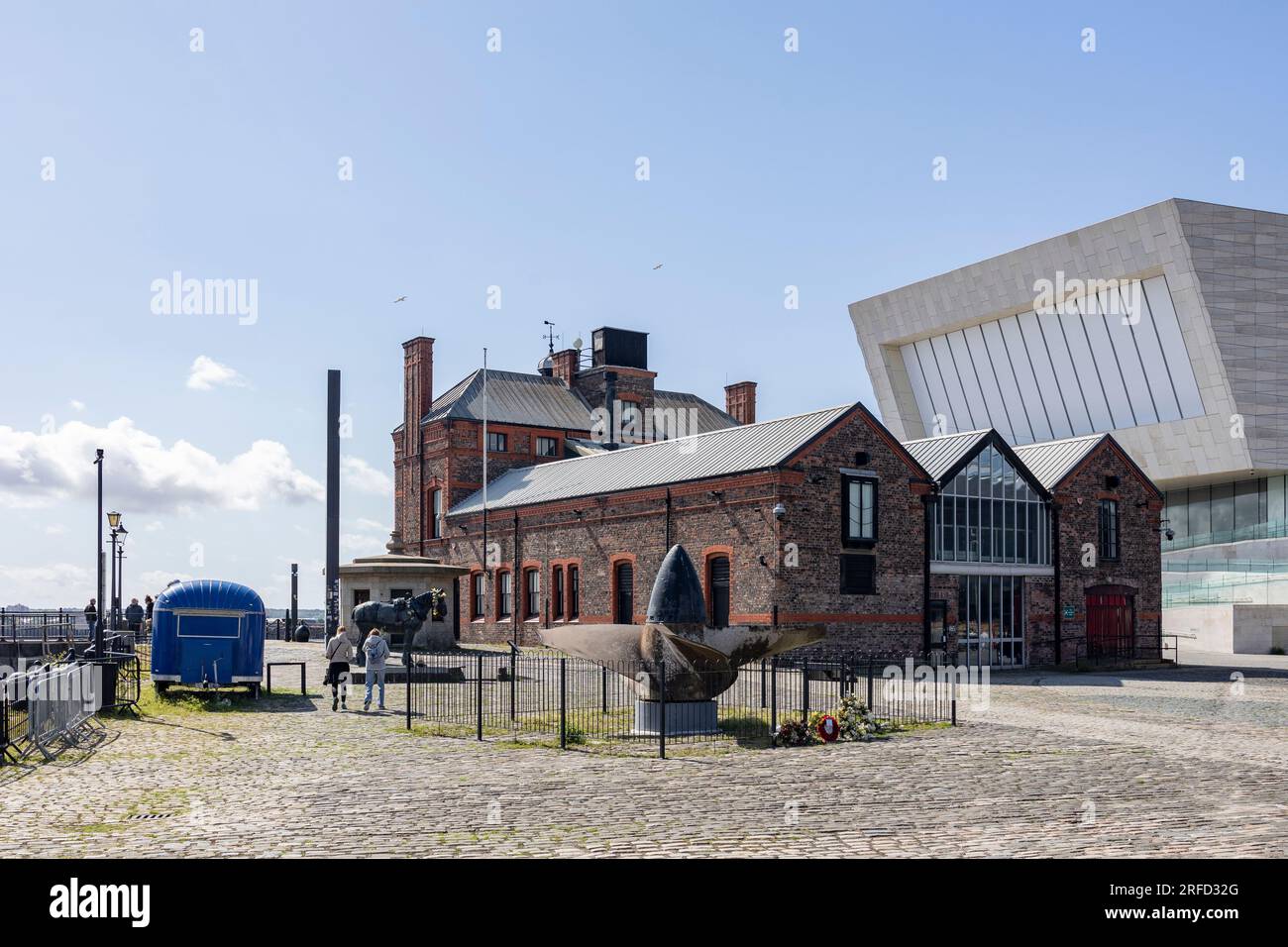Liverpool, united kingdom May, 16, 2023, The Pilotage Building on Liverpool Waterfront docks built 1883, part of the National Museum Liverpool Stock Photo