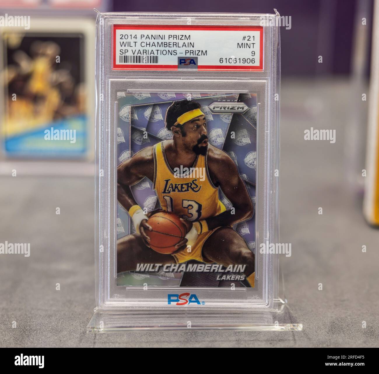 Beverly Hills, USA. 02nd Aug, 2023. Wilt Chamberlain's game worn 1972 LA  Lakers jersey is up for auction at Sotheby's. The jersey was worn by  Chamberlain as he helped the Lakers win