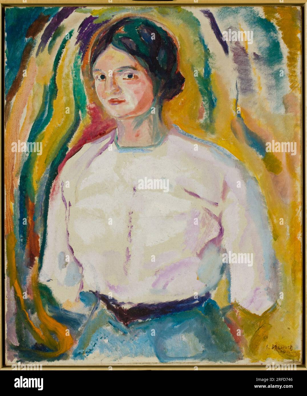 Ingeborg with her Arms behind her Back from 1912 until 1913 by Edvard ...