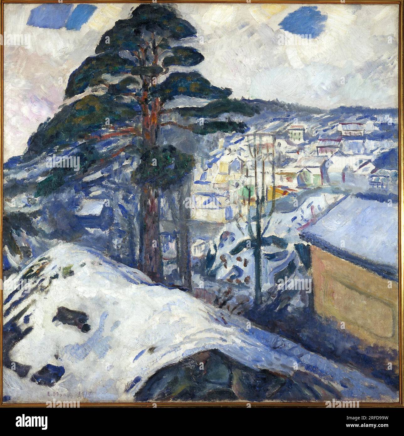Winter in Kragerø 1912 by Edvard Munch Stock Photo