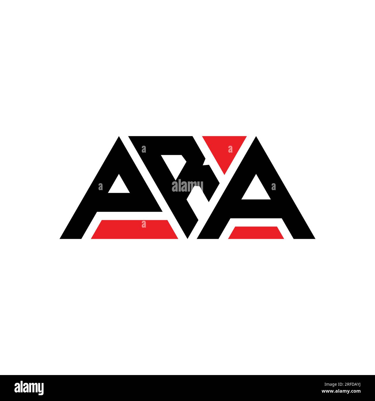 PRA triangle letter logo design with triangle shape. PRA triangle logo ...
