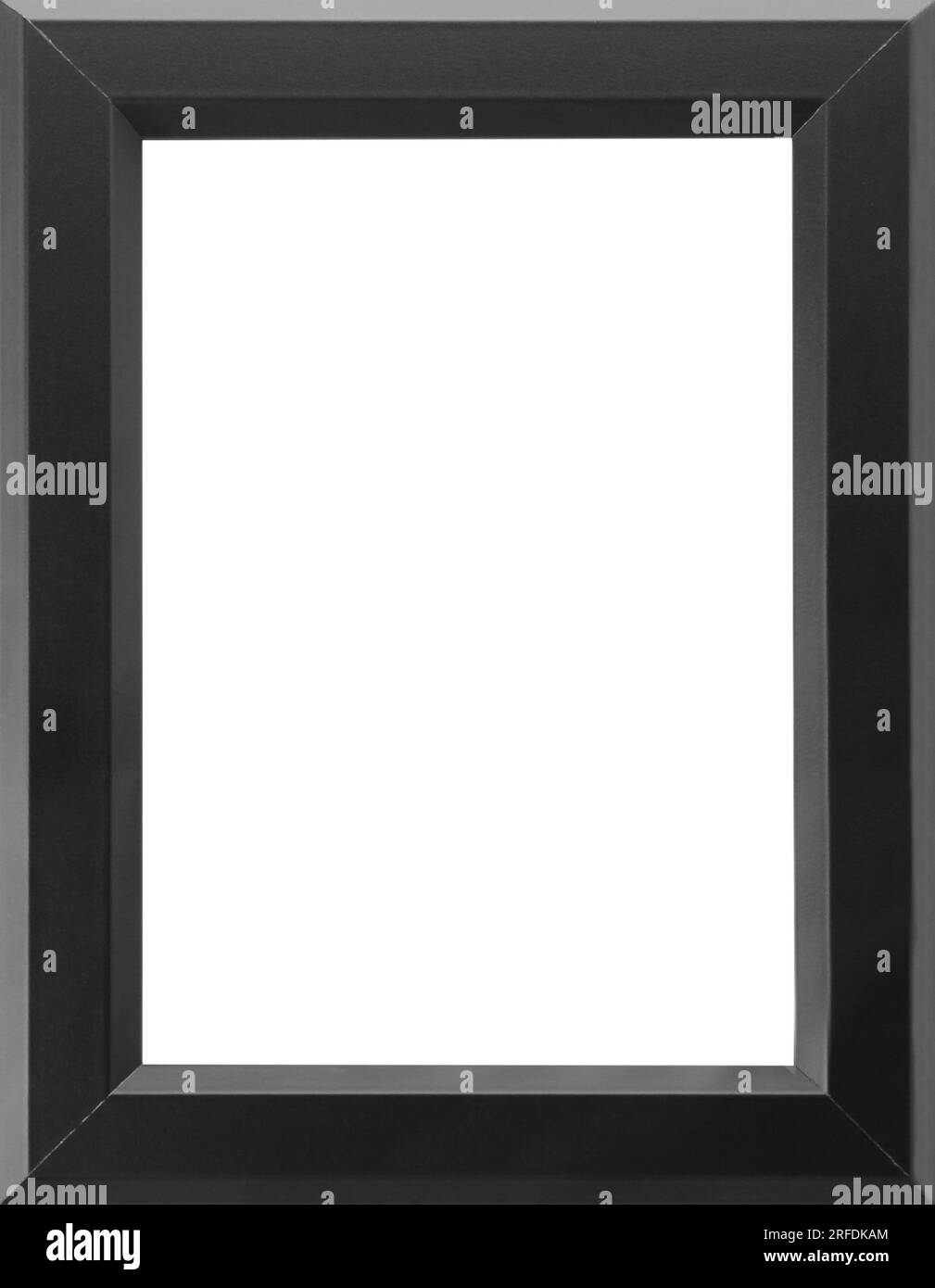 Black frame with blank white background. Mockup for design Stock Photo Alamy