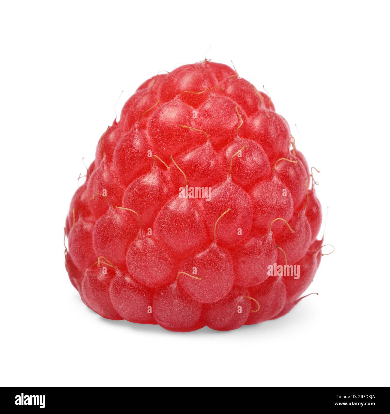 One tasty ripe raspberry isolated on white Stock Photo - Alamy