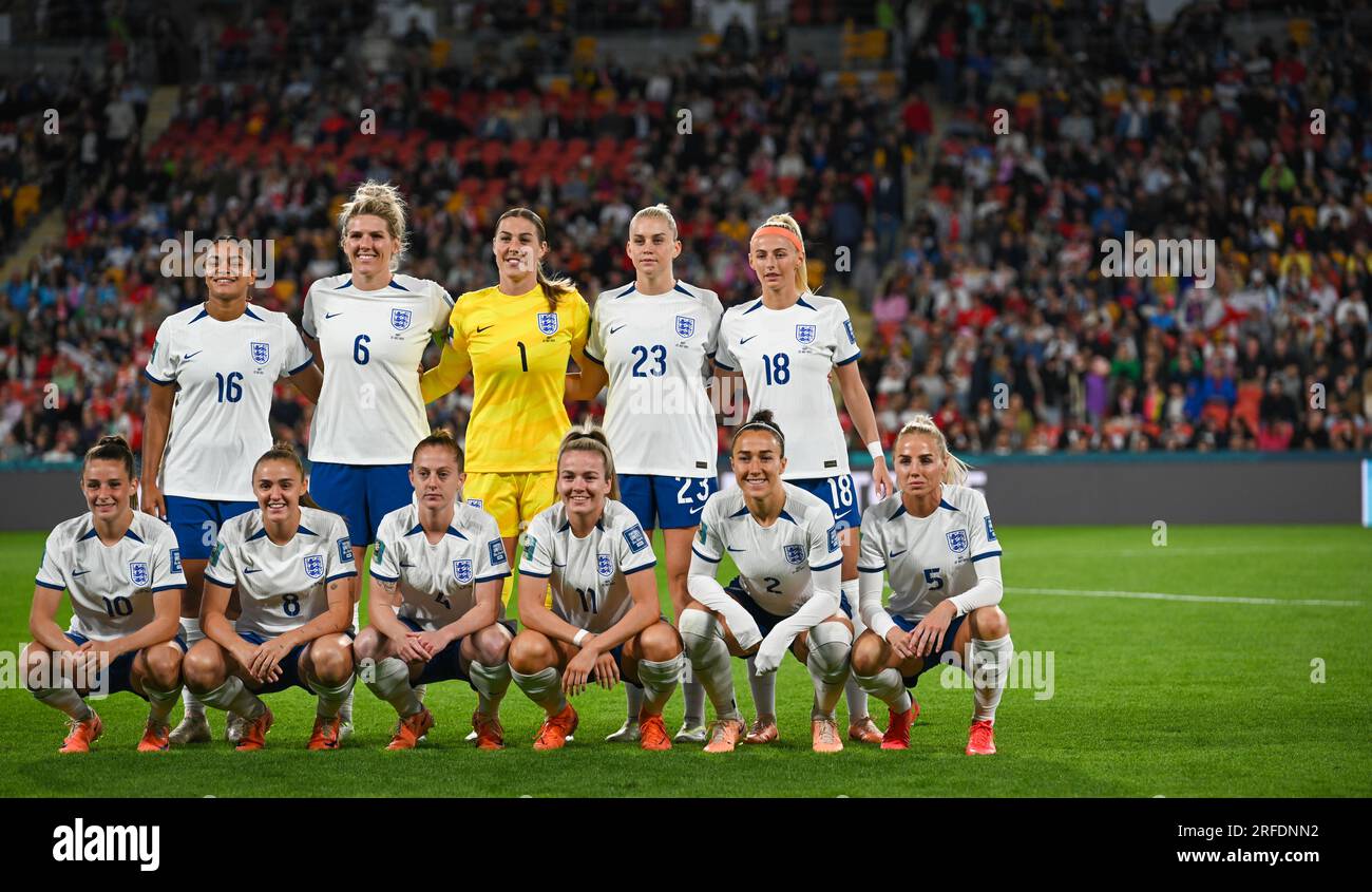 Suncorp Stadium, Brisbane - July 22 2023: England team photo for World Cup 2023 game v Haiti Stock Photo