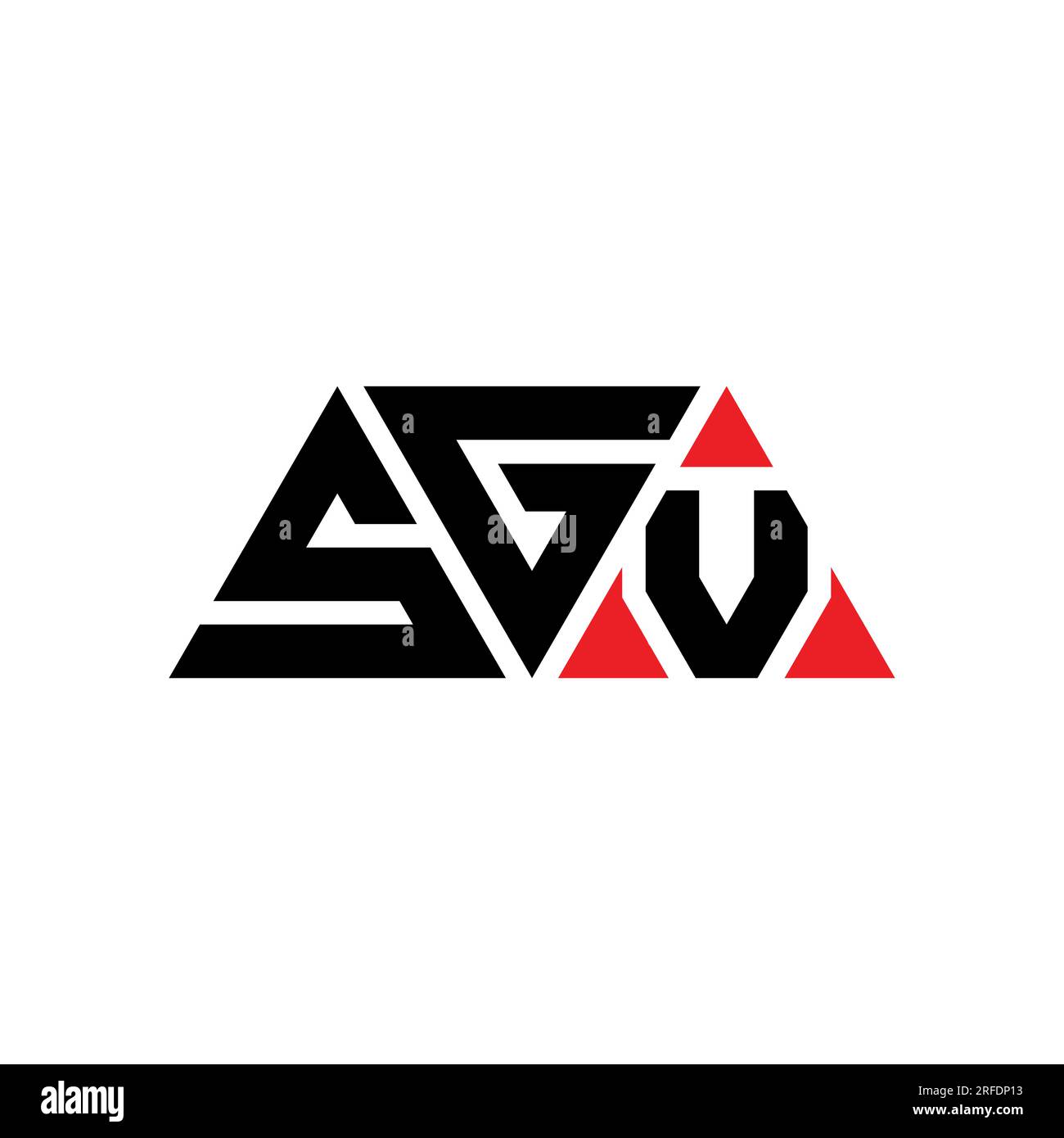 Sgv Triangle Letter Logo Design With Triangle Shape Sgv Triangle Logo