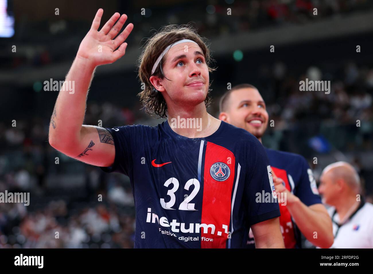 Carte Photo PSG Handball 2013-2014 - Hallgrimsson AVEC SIGNATURE
