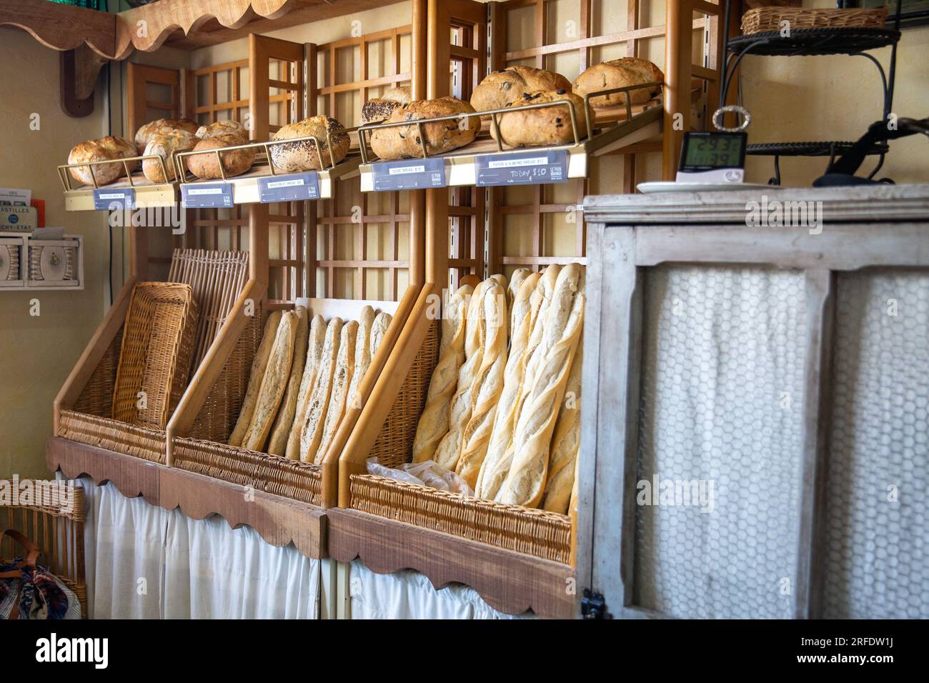 Fresh bread at a bakery ready for purchase Stock Photo Alamy