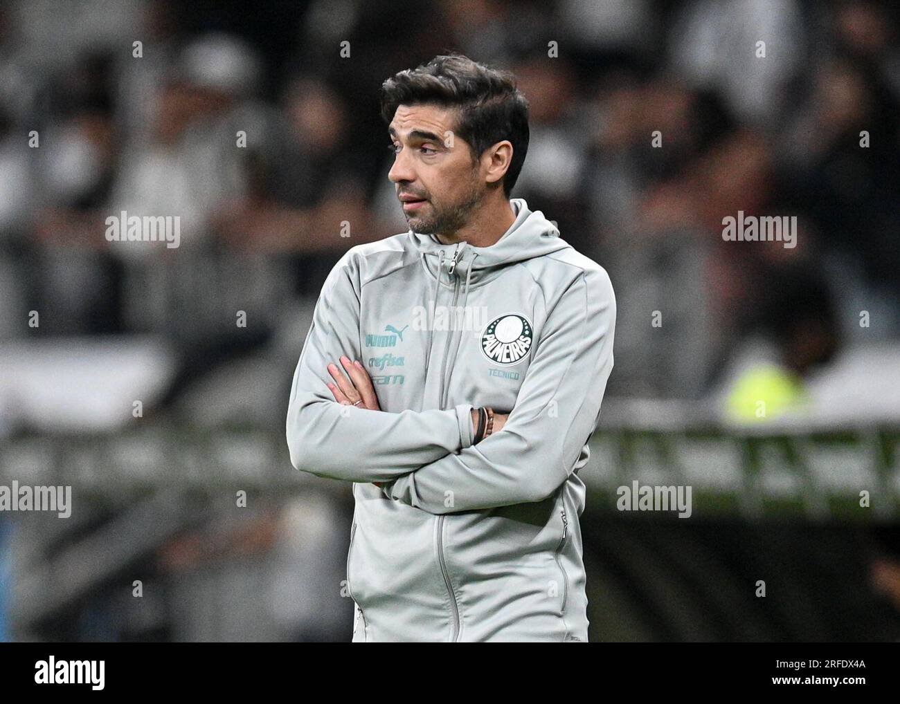 Abel Ferreira head coach of Palmeiras gestures during a match between  News Photo - Getty Images