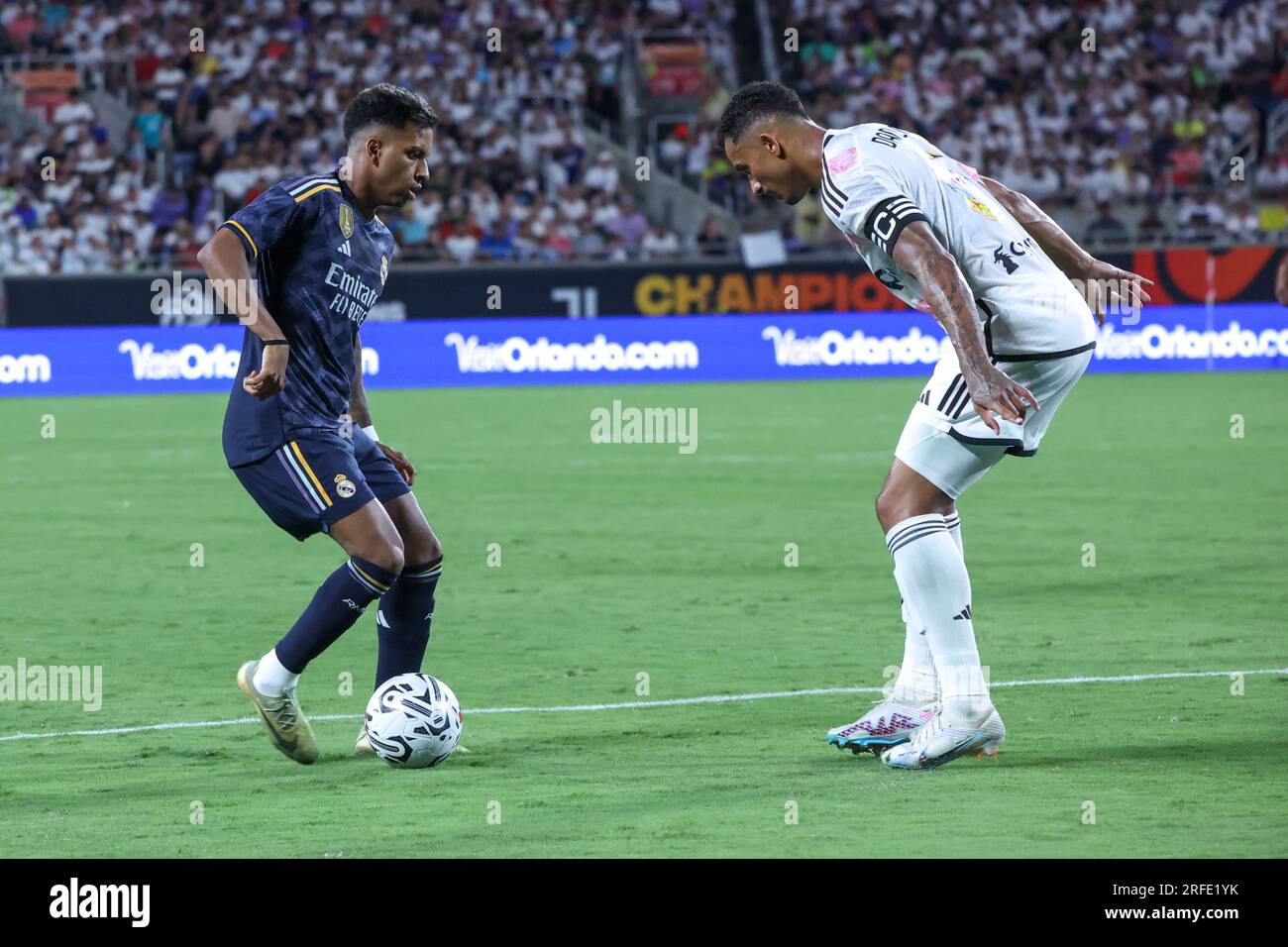 United States this Wednesday, August 2nd. Rodrigo of Juventus and Danilo of Real Madrid, International friendly match at Camping World Stadium in the city of Orlando in the United States this Wednesday, August 2nd. Credit: Brazil Photo Press/Alamy Live News Stock Photo