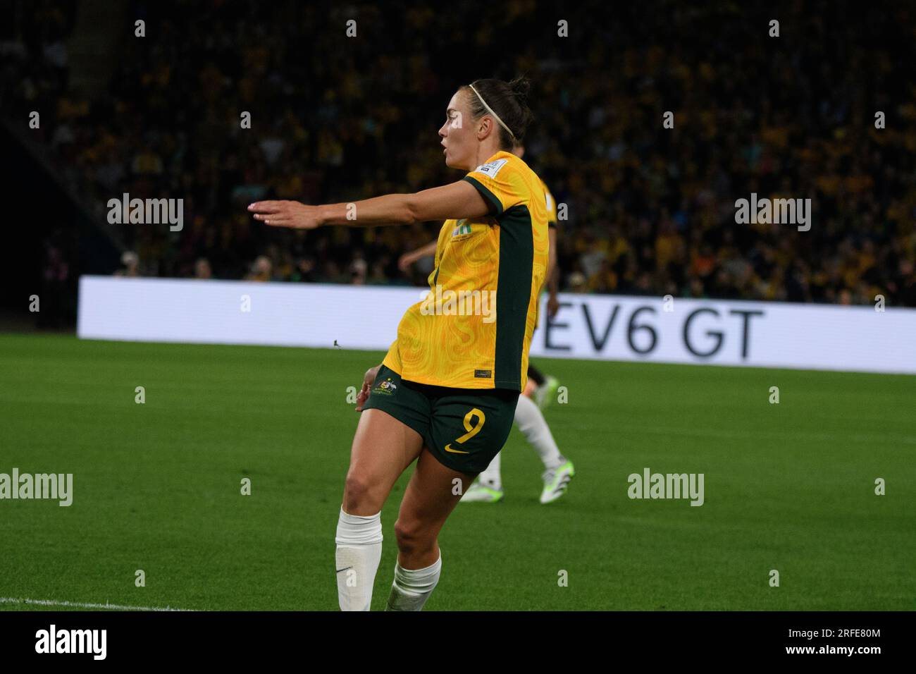 Suncorp stadium, Brisbane - July 27 2023: Caitlin Foord v Nigeria in the Women's World Cup 2023 Stock Photo