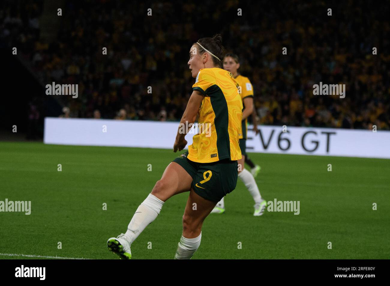 Suncorp stadium, Brisbane - July 27 2023: Caitlin Foord v Nigeria in the Women's World Cup 2023 Stock Photo