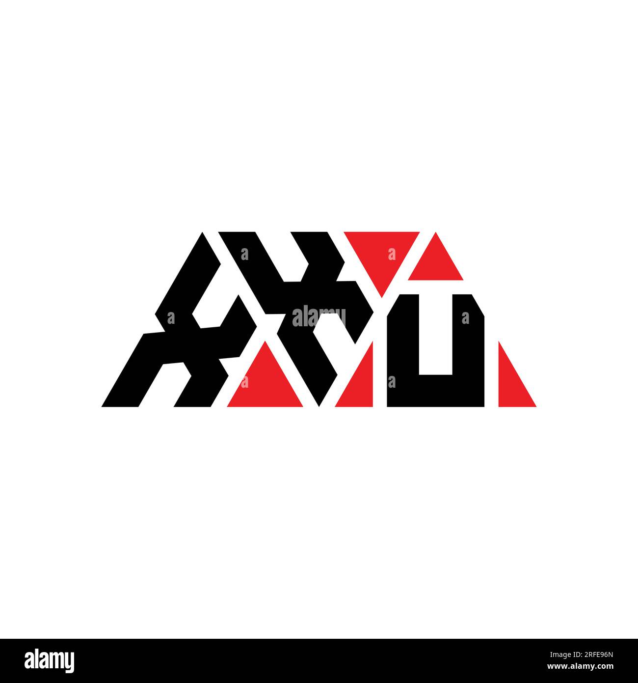 XXU triangle letter logo design with triangle shape. XXU triangle logo  design monogram. XXU triangle vector logo template with red color. XXU  triangul Stock Vector Image & Art - Alamy