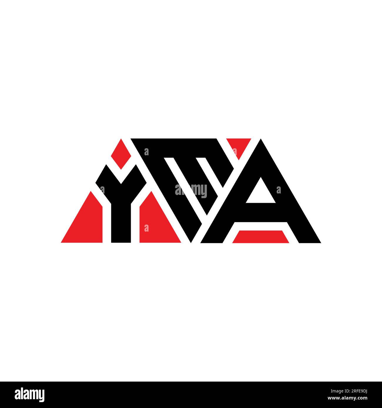 YMA Triangle Letter Logo Design With Triangle Shape. YMA Triangle Logo  Design Monogram. YMA Triangle Vector Logo Template With Red Color. YMA  Triangular Logo Simple, Elegant, And Luxurious Logo. Royalty Free SVG,