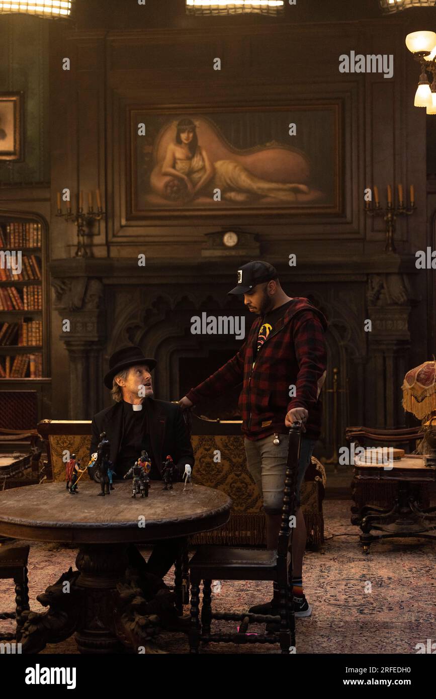 OWEN WILSON and LAKEITH STANFIELD in HAUNTED MANSION (2023), directed