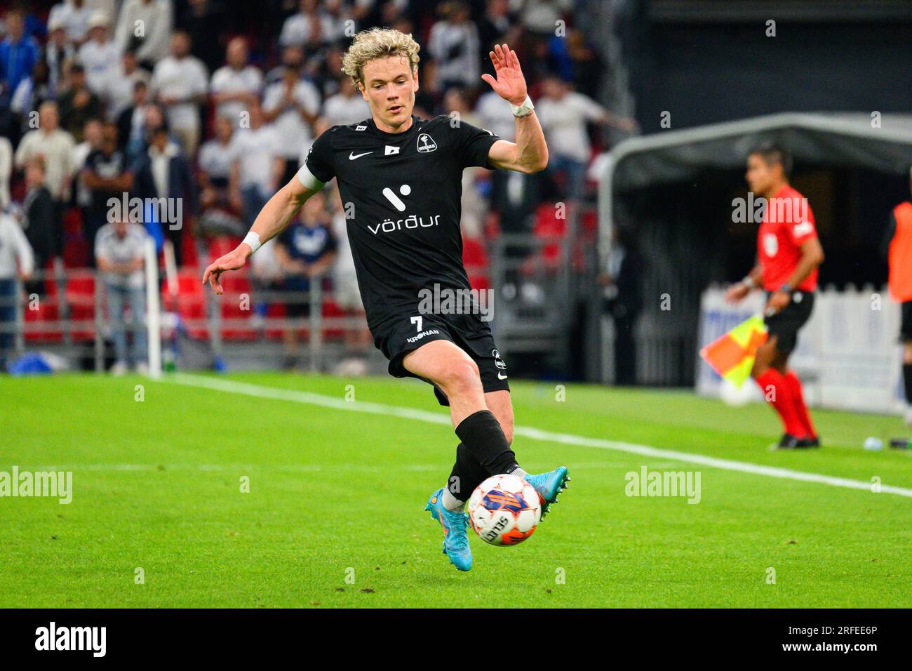 Copenhagen, Denmark. 02nd Aug, 2023. Hoskuldur Gunnlaugsson (7) of  Breidablik seen during the UEFA Champions League qualification match  between FC Copenhagen and Breidablik at Parken in Copenhagen. (Photo  Credit: Gonzales Photo/Alamy Live