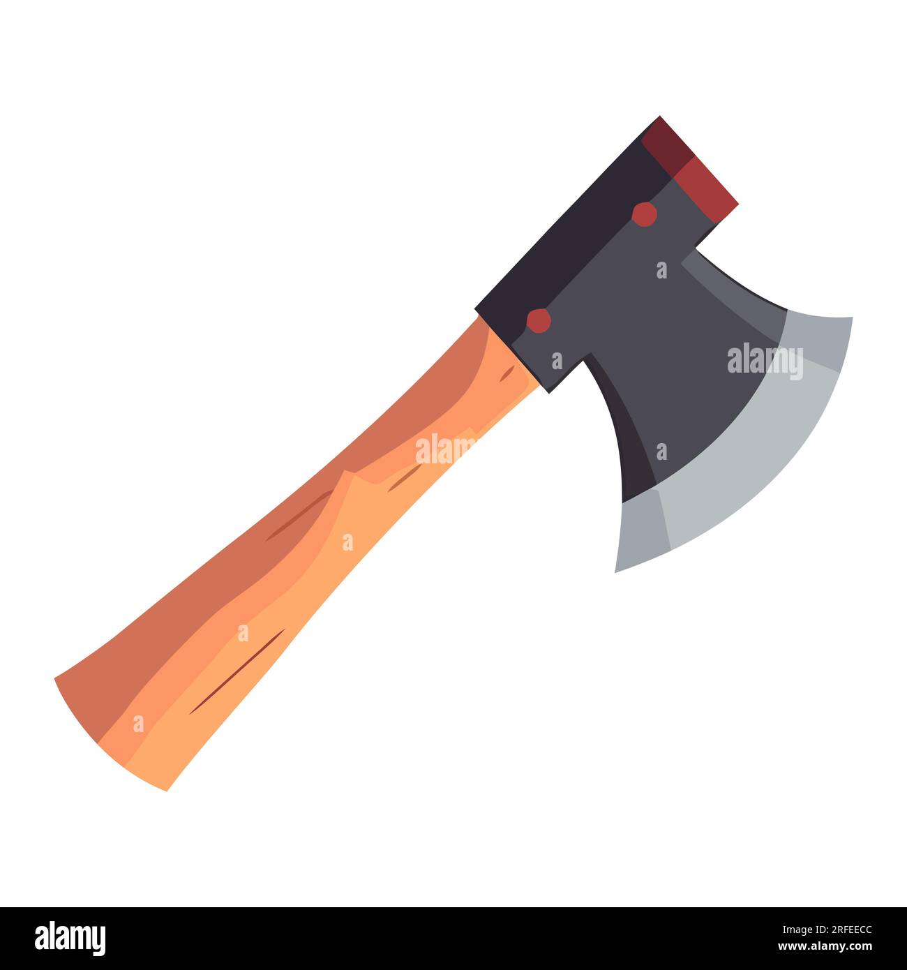 Axe icon isolated. Image of abstract axe. Axe logo design in flat ...