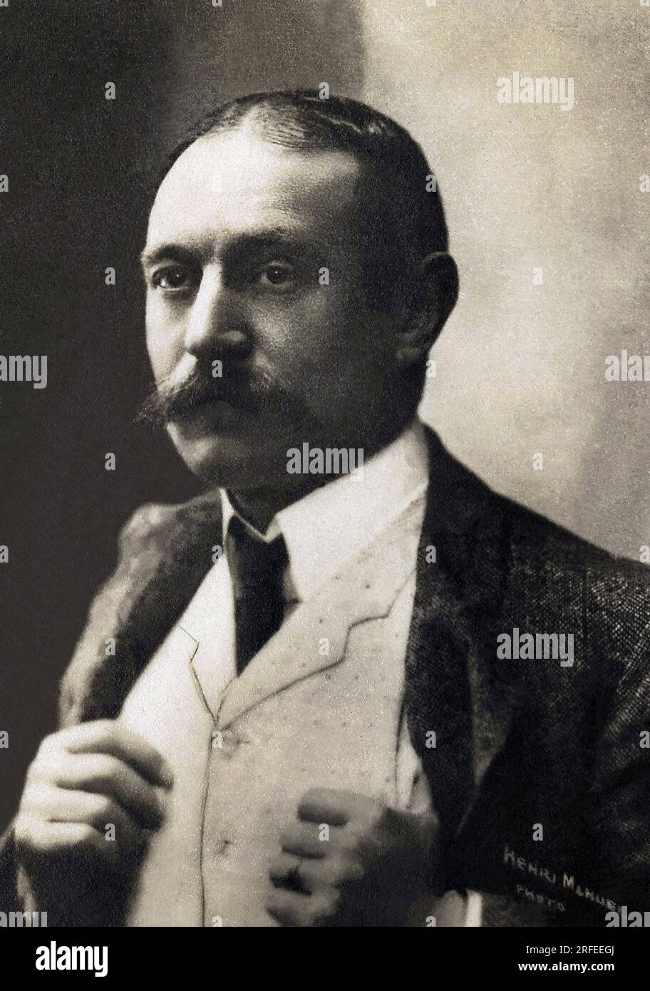 Portrait de Firmin Gemier (1869-1933), acteur, metteur en scene et directeur de theatre francais. Photographie, debut du 20e siecle. Stock Photo