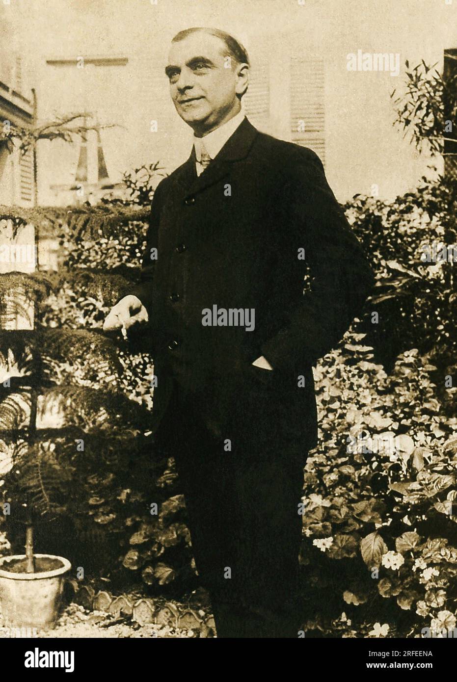 Portrait de Albert Jules Dumont (1862-1932) dit Albert Brasseur, acteur de theatre de boulevard et d'operette Stock Photo