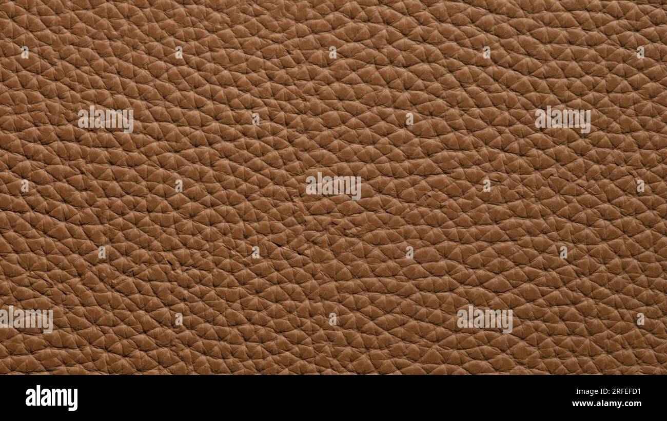 Seamless brown leather texture background surface closeup Stock Photo