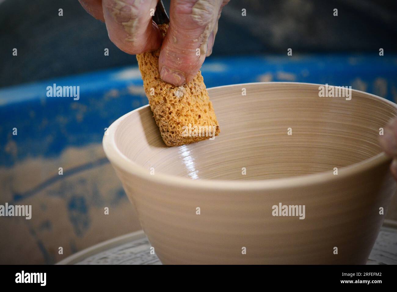Pottery made on a potters wheel hi-res stock photography and images - Alamy