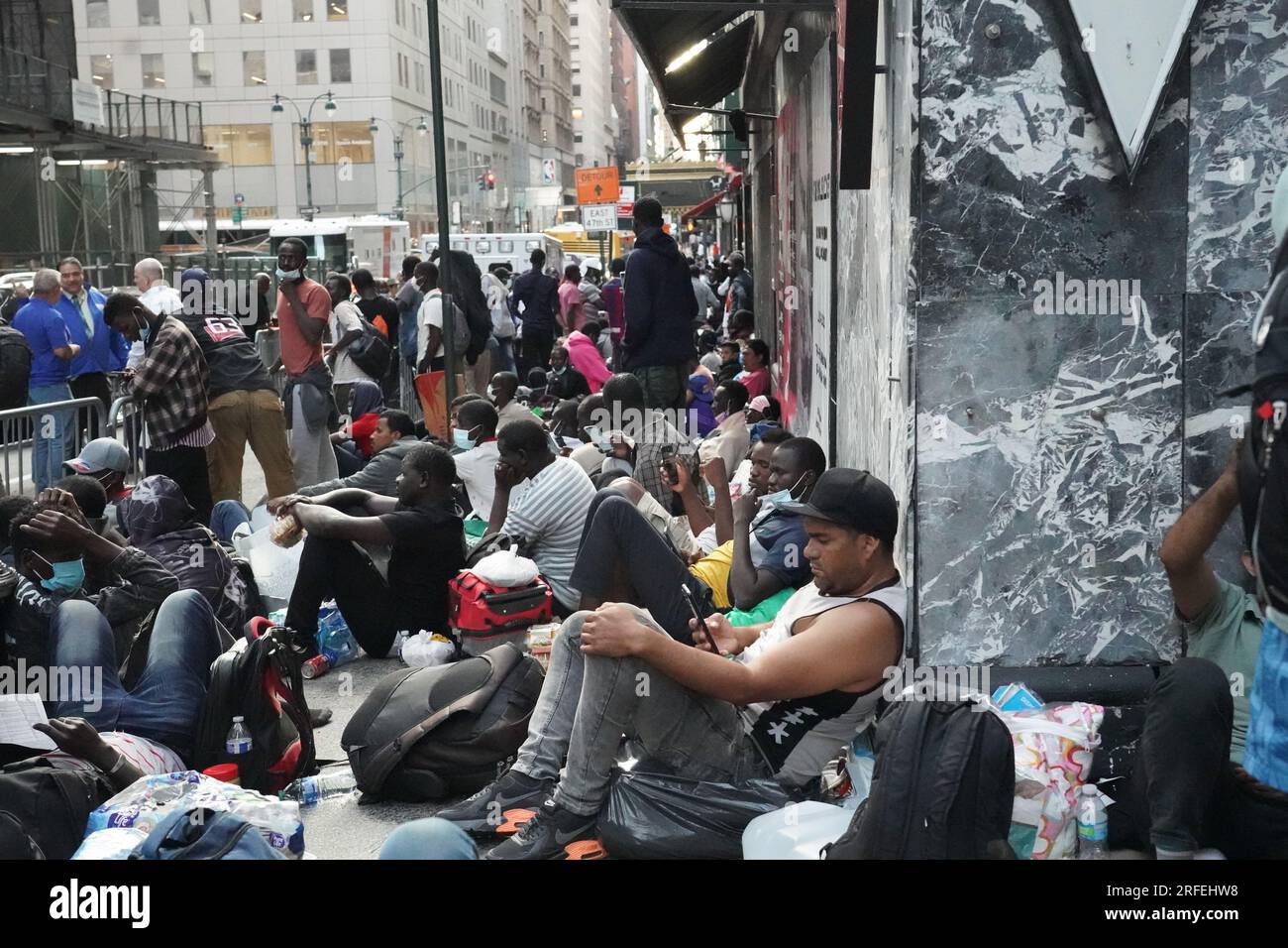 New York, United States. 01st Aug, 2023. Undocumented Immigrants from