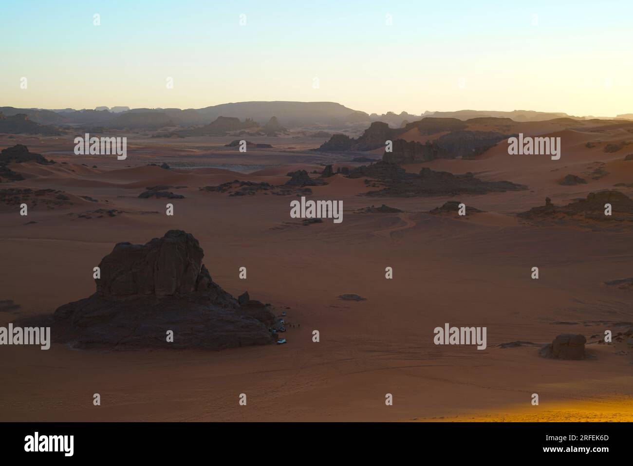 Tassili N'Ajjer National Park in algeria Stock Photo