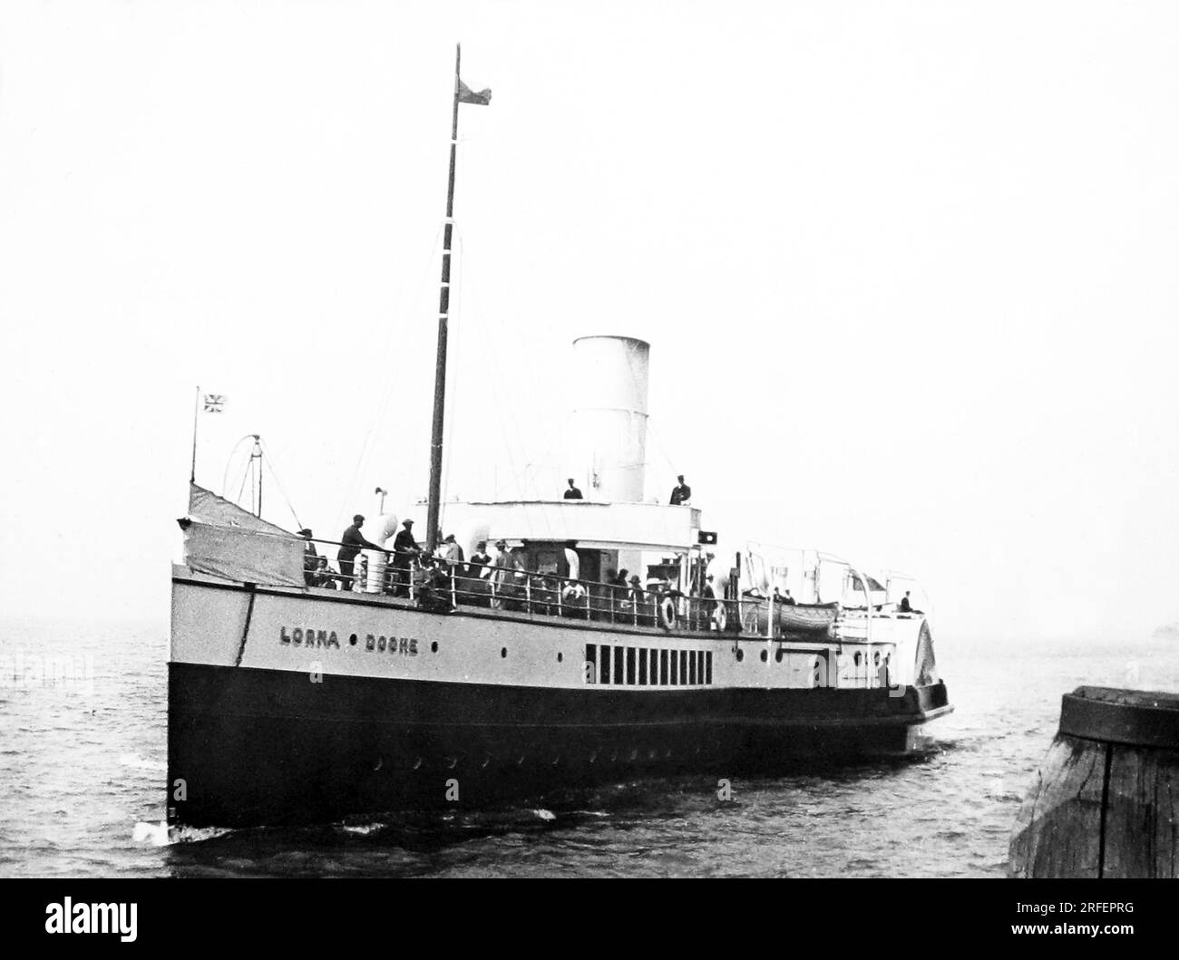 PS Lorna Doone, Red Funnel Line, Victorian period Stock Photo